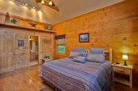 Guest Bedroom of Amazing Views - Heartland Cabin Rentals
